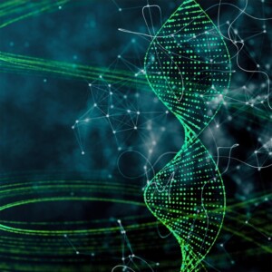 Green DNA illustration