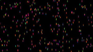 rendering with colors on black background